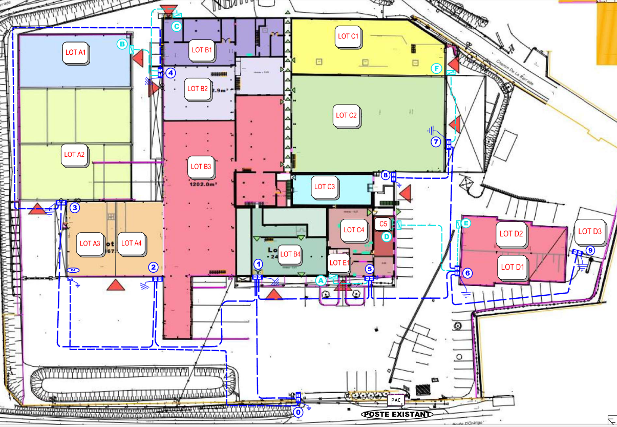 Plan de raccordement ERACEL